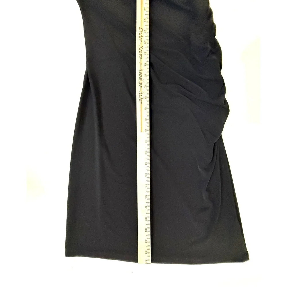MICHAEL Michael Kors Dress‎ Womens SM Black Ruched Zipper Date Night Academia